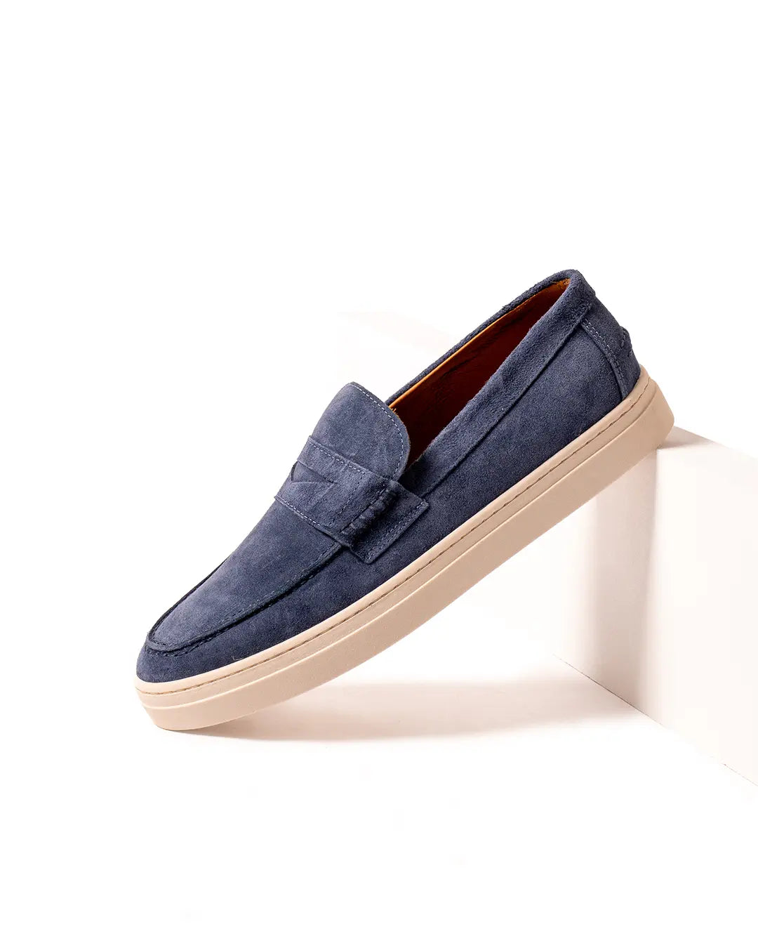 Noel - Navy Blue Suede