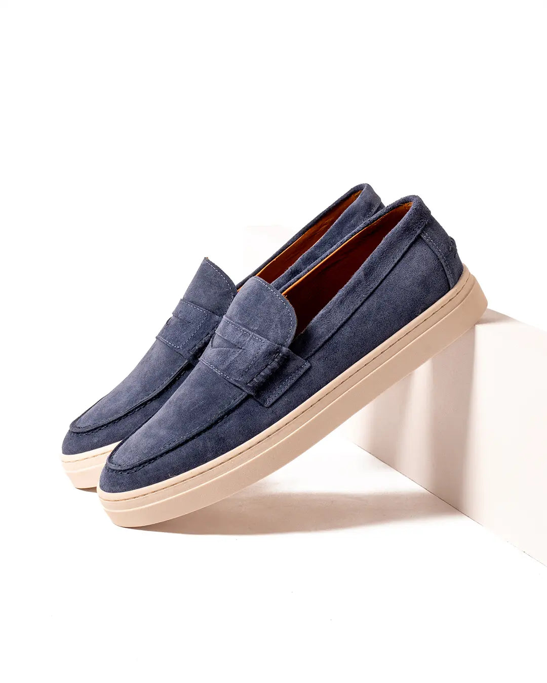 Noel - Navy Blue Suede